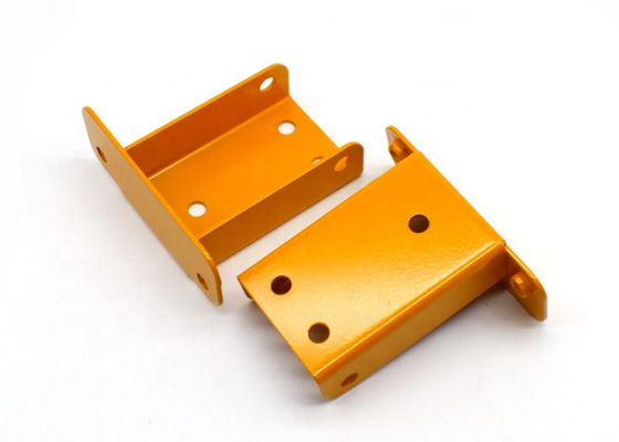 Yellow Red Sheet Metal Fabrication Parts Customized Aluminium Housing Anodized