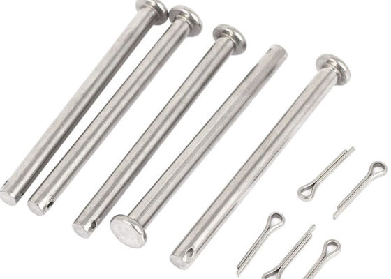 ASTM ASME ANSI Stainless Steel Clevis Pins 18-8 B8M B8 B7 With Head Pins Split Pin Hole