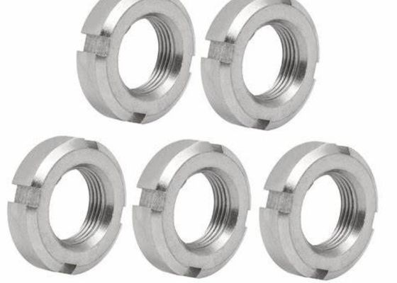 M1.6 M2 M4 M5 18-8 Stainless Steel Slotted and Castle Nut SS304 Plain Polished Round