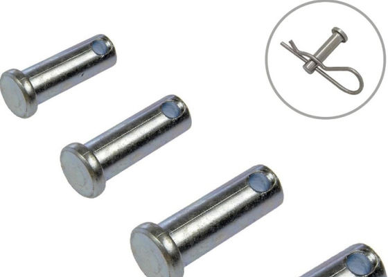 M10 M12  Grade 2 5 Steel Oxide Galvanized Powder Clevis Pins  Head  With Hole Grade 8.8