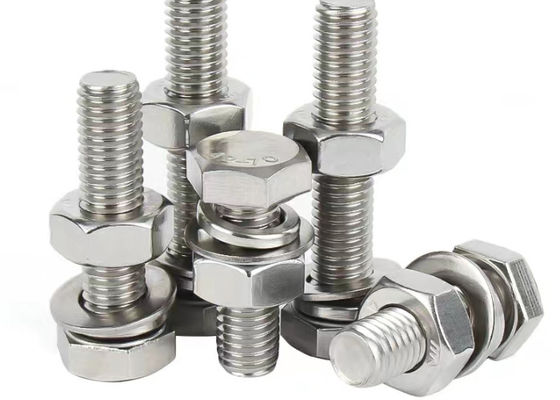 3/8 1/2 ASTM A193 A194 Hex Heavy Duty Bolt Nut Washer B7 B8 GR 8 8M ASME B16.5