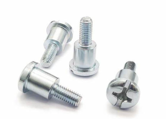 Gavalnised White Carbon Steel Shoulder Metal Bolts Phillips slotted Metal bolts in 1/6 8/12 1