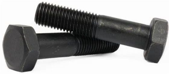 M6 M10 Black Oxide Metal Hexagon Bolt Carbon Steel Grade 4.8 8.8 10.9 12.9 DIN933 DIN931